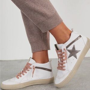 Paulina Snake High Top Sneakers